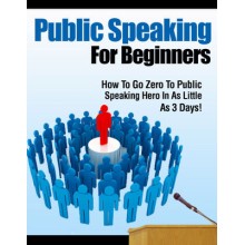 Public Speaking For Beginners PLR Ebook